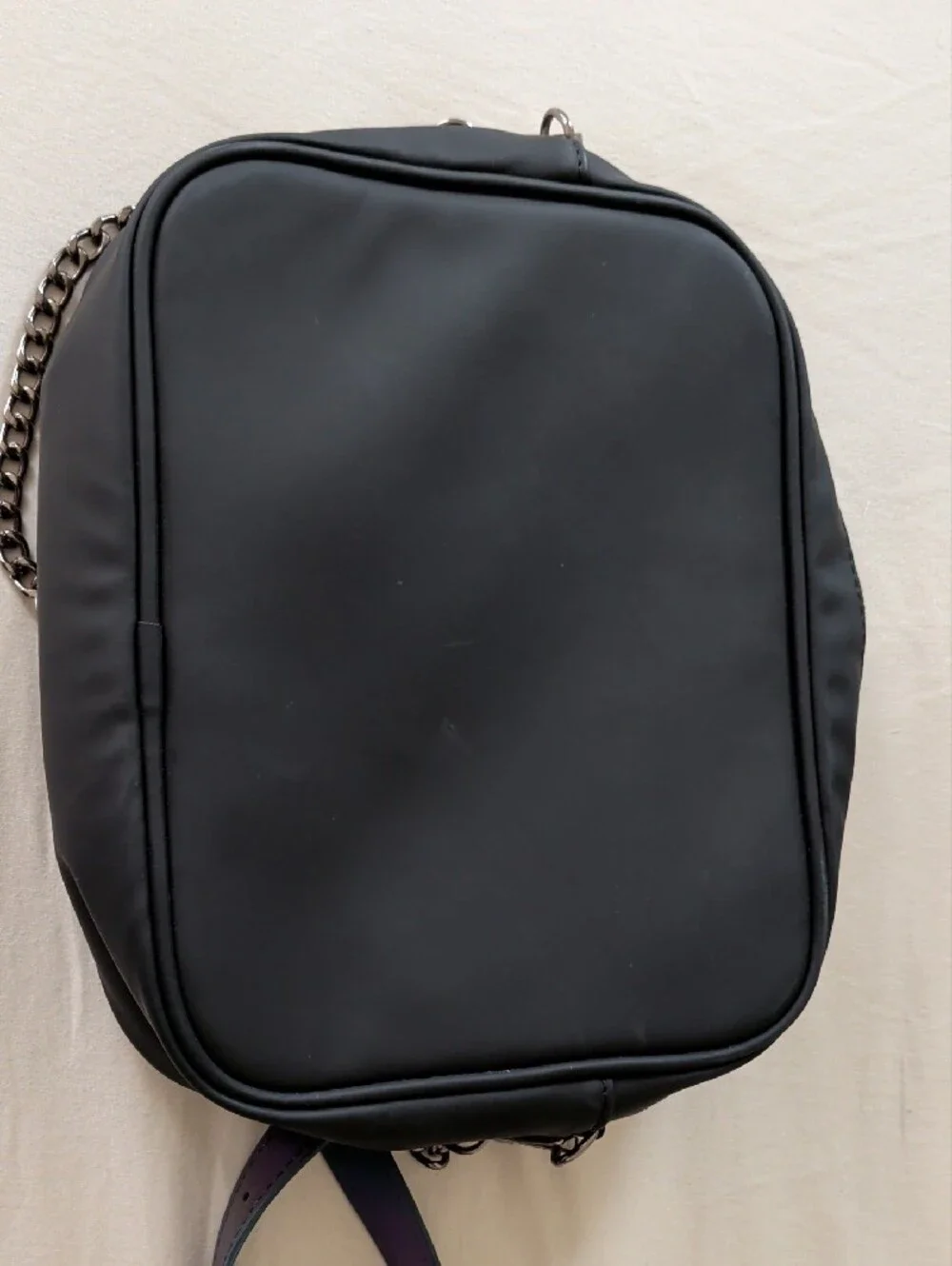Purple Geometric Crossbody Bag by